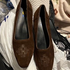 Sz 11m Brown Suede Women's Shoes